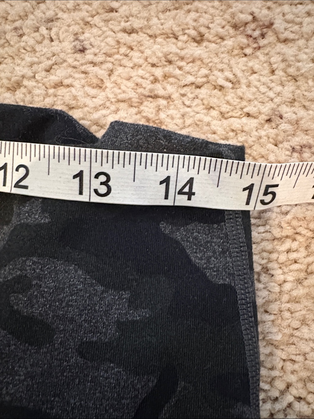 Fabletics Black Camo Capri Leggings with Side Panels - Picture 6 of 7